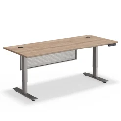 At Work Height Adjustable Standing Desk with Modesty Panel - 71