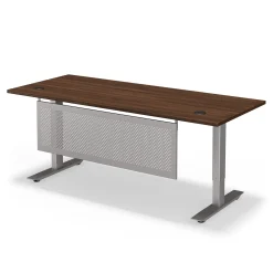 At Work Height Adjustable Standing Desk with Modesty Panel - 71