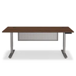 At Work Height Adjustable Standing Desk with Modesty Panel - 71