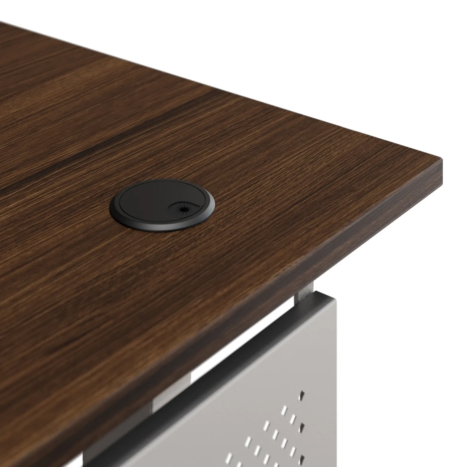 At Work Height Adjustable Standing Desk with Modesty Panel - 71"Wx30"D
