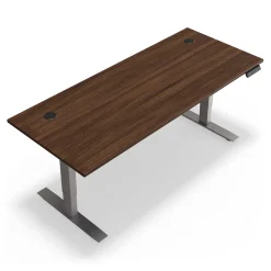 At Work Height Adjustable Standing Desk with Modesty Panel - 71