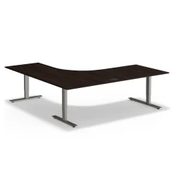 At Work Height Adjustable Right L-Shaped Standing Desk - 71"Wx71"D