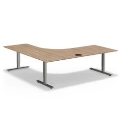At Work Height Adjustable Right L-Shaped Standing Desk - 71