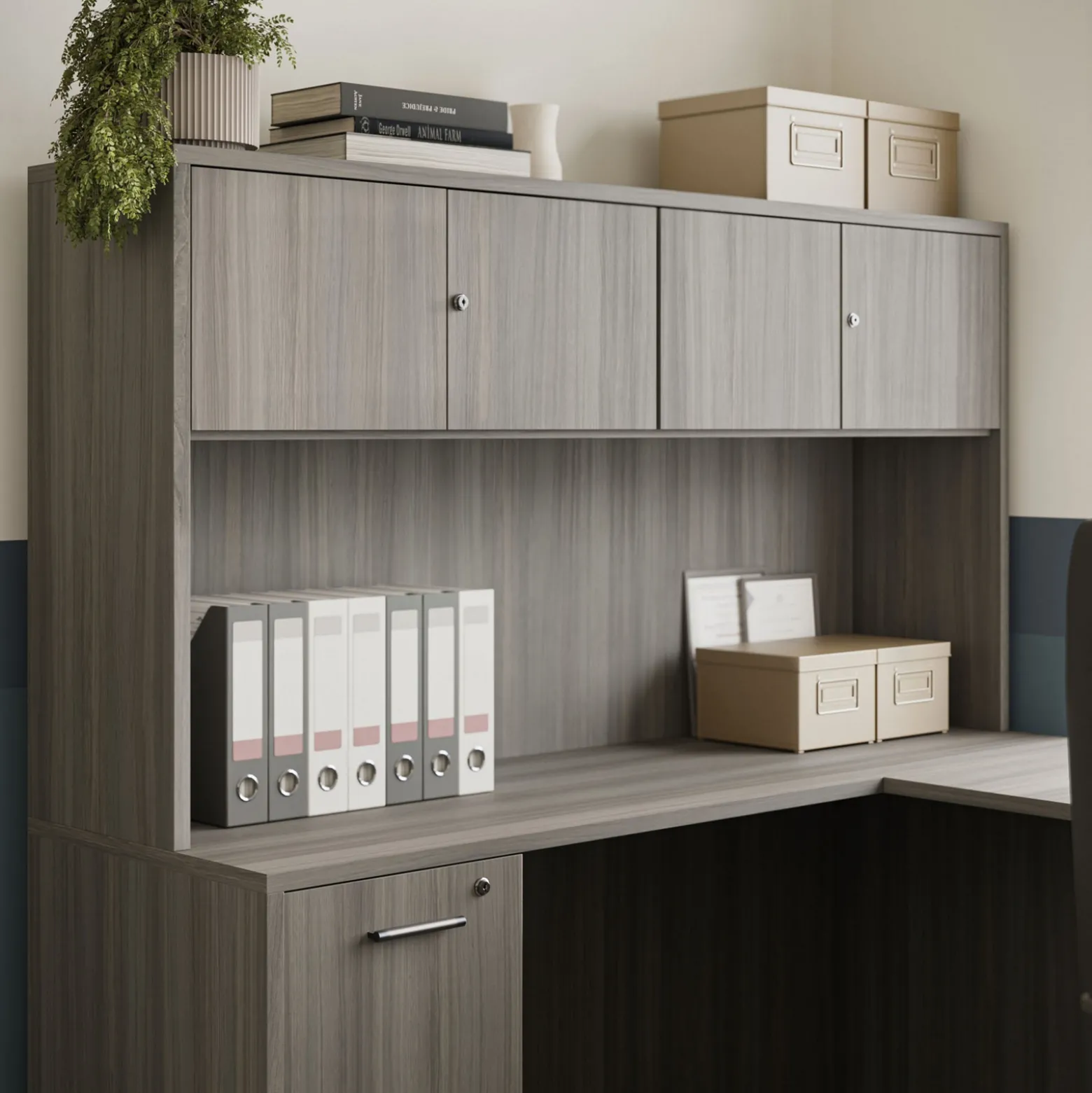 At Work Hutch - 71"W x 15"D