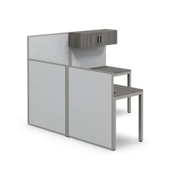 At Work L-Shaped Cubicle Workstation - 72