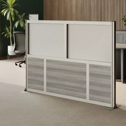 At Work Mobile Room Divider- 73"W x 52"H