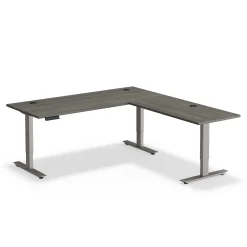 At Work Reversible Height Adjustable L-Shaped Standing Desk - 72"W x 72"D
