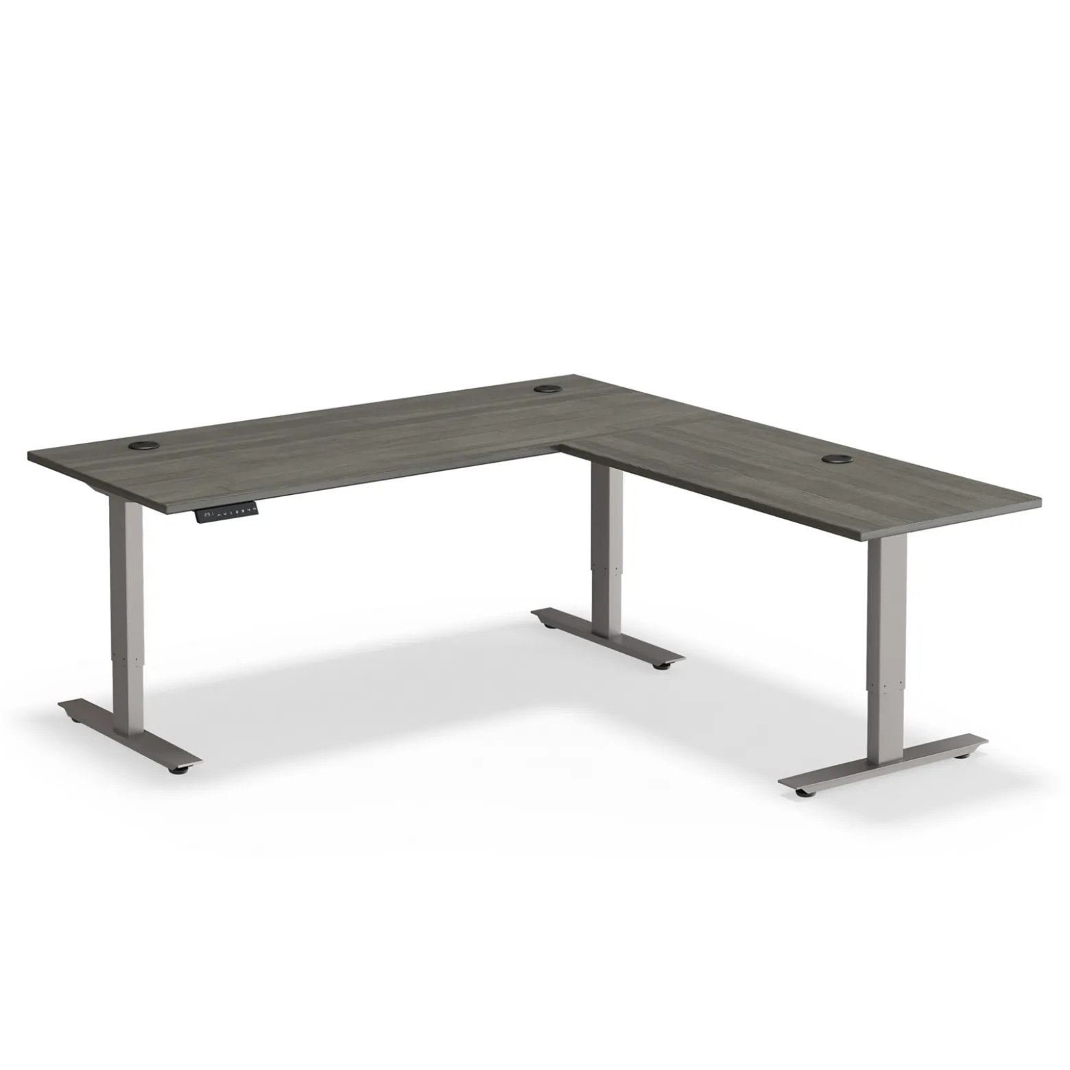 At Work Reversible Height Adjustable L-Shaped Standing Desk - 72"W x 72"D
