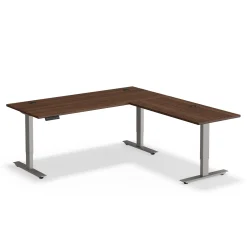 At Work Reversible Height Adjustable L-Shaped Standing Desk - 72"W x 72"D