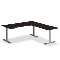 At Work Reversible Height Adjustable L-Shaped Standing Desk - 72