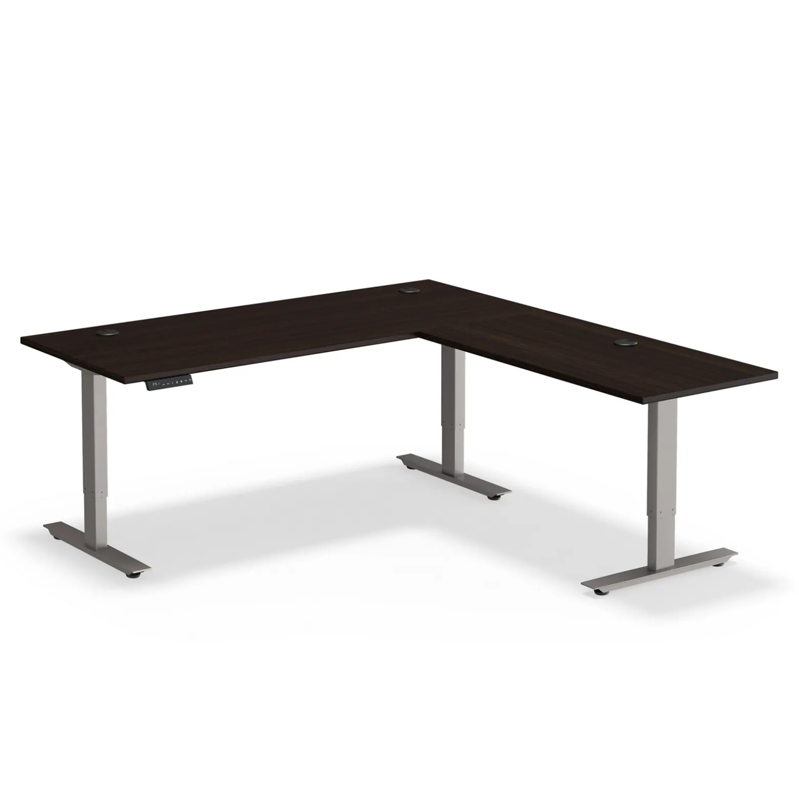 At Work Reversible Height Adjustable L-Shaped Standing Desk - 72"W x 72"D