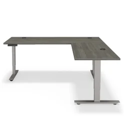 At Work Reversible Height Adjustable L-Shaped Standing Desk - 72