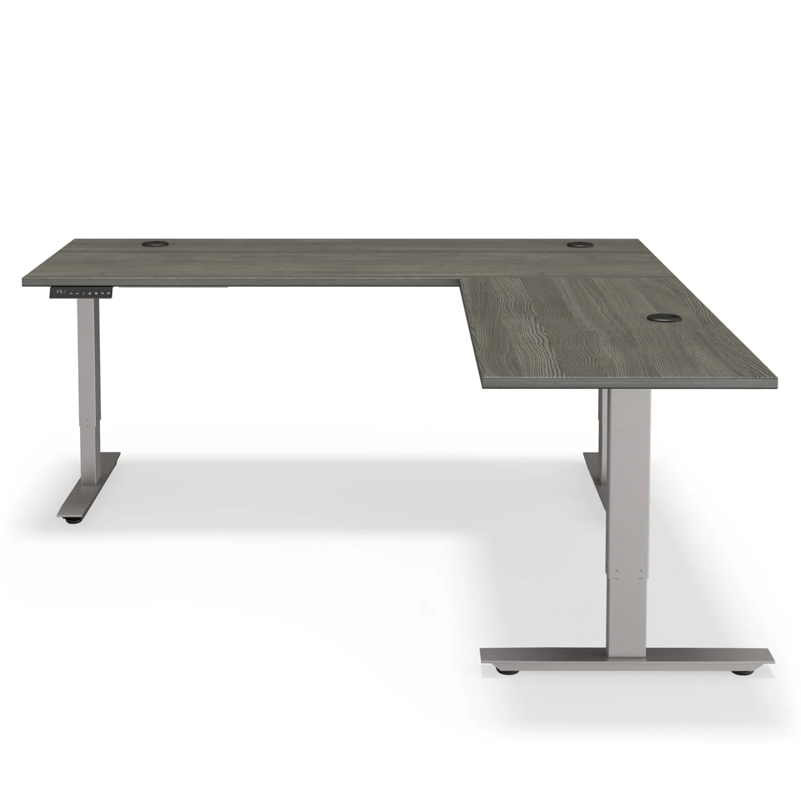 At Work Reversible Height Adjustable L-Shaped Standing Desk - 72"W x 72"D