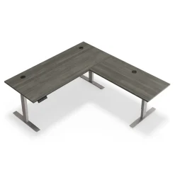 At Work Reversible Height Adjustable L-Shaped Standing Desk - 72