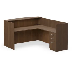 At Work Reversible L-Shaped Reception Desk - 71