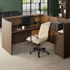 At Work Reversible L-Shaped Reception Desk - 71