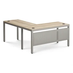 At Work Reversible L-Shaped Desk with Modesty Panel - 60