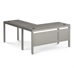 At Work Reversible L-Shaped Desk with Modesty Panel - 60
