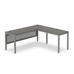 At Work Reversible L-Shaped Desk with Modesty Panel - 60