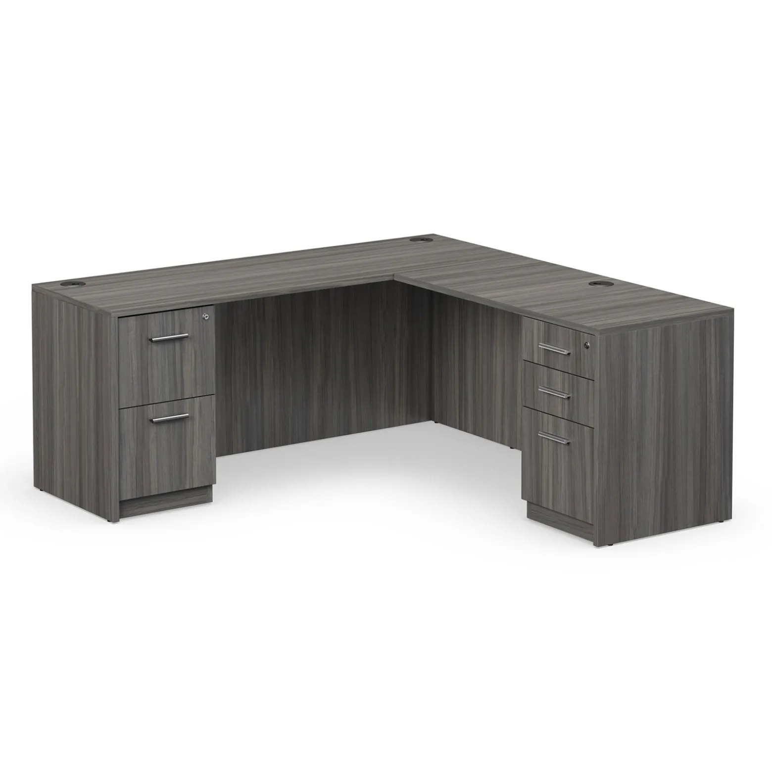 At Work Reversible L-Shaped Desk - 71"W x 83"D