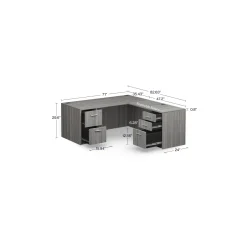 At Work Reversible L-Shaped Desk - 71
