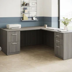 At Work Reversible L-Shaped Desk - 66"W x 78"D