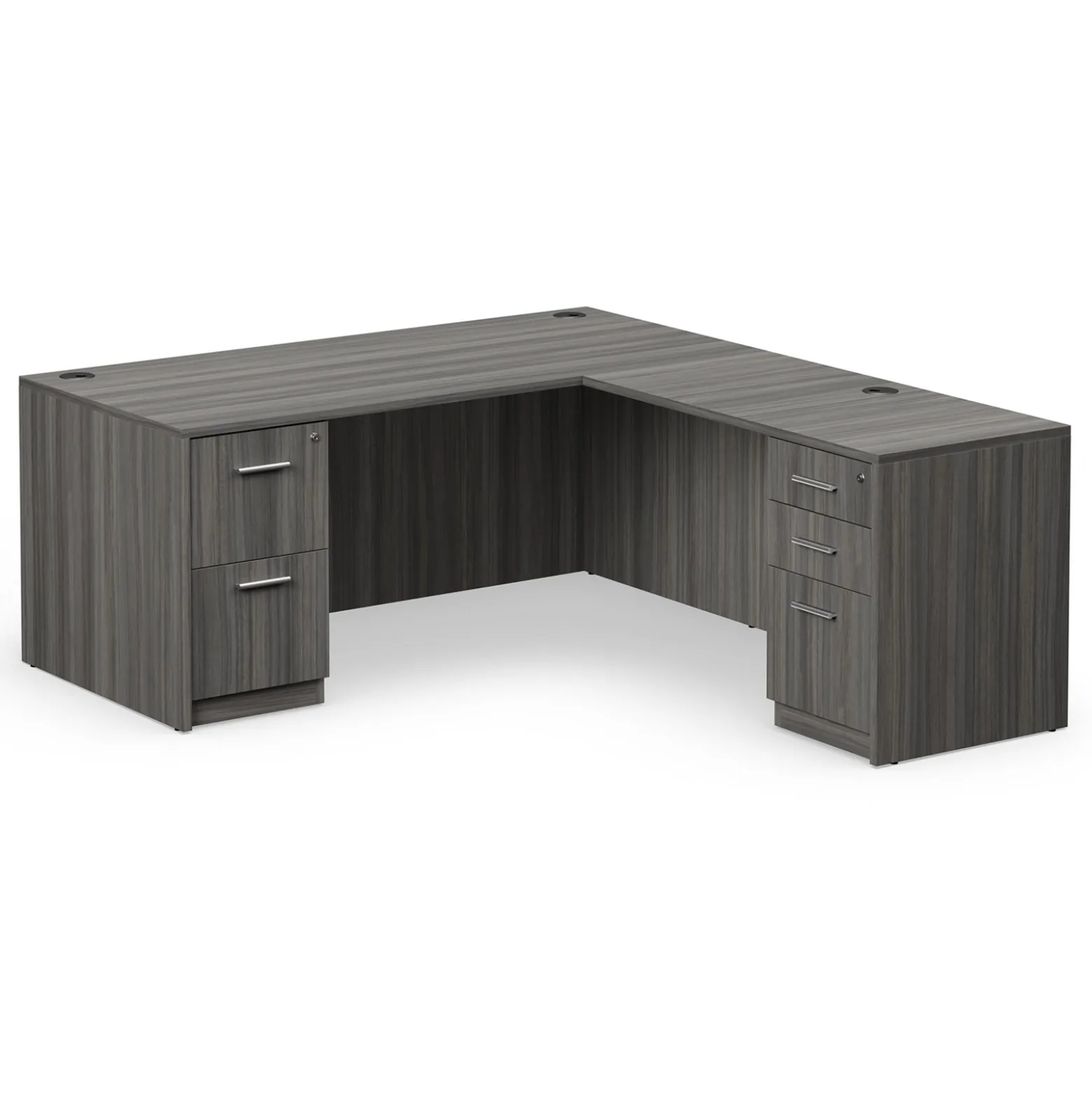 At Work Reversible L-Shaped Desk - 66"W x 78"D