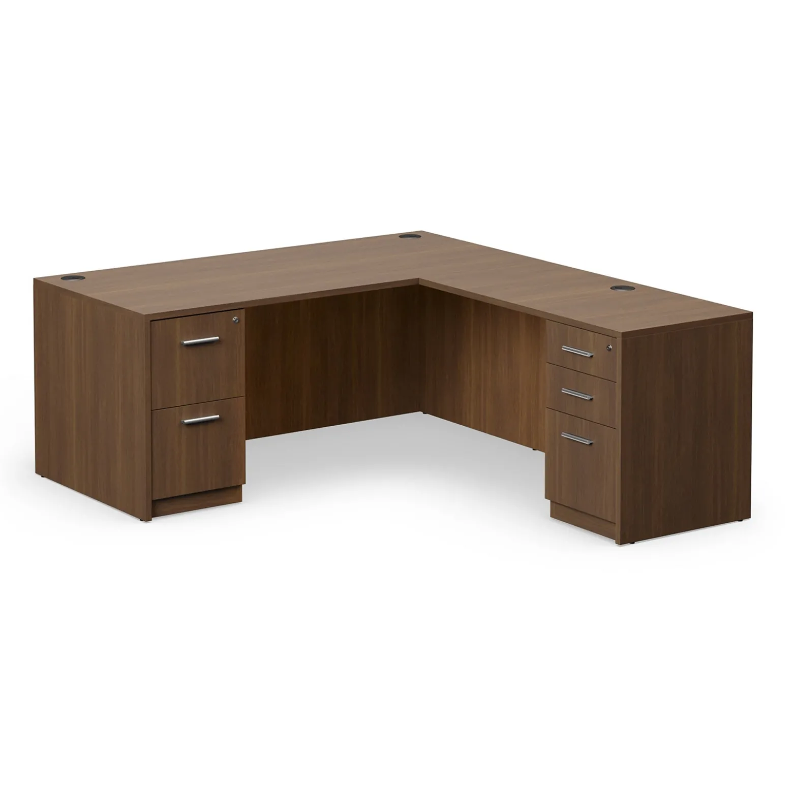 At Work Reversible L-Shaped Desk - 66"W x 78"D