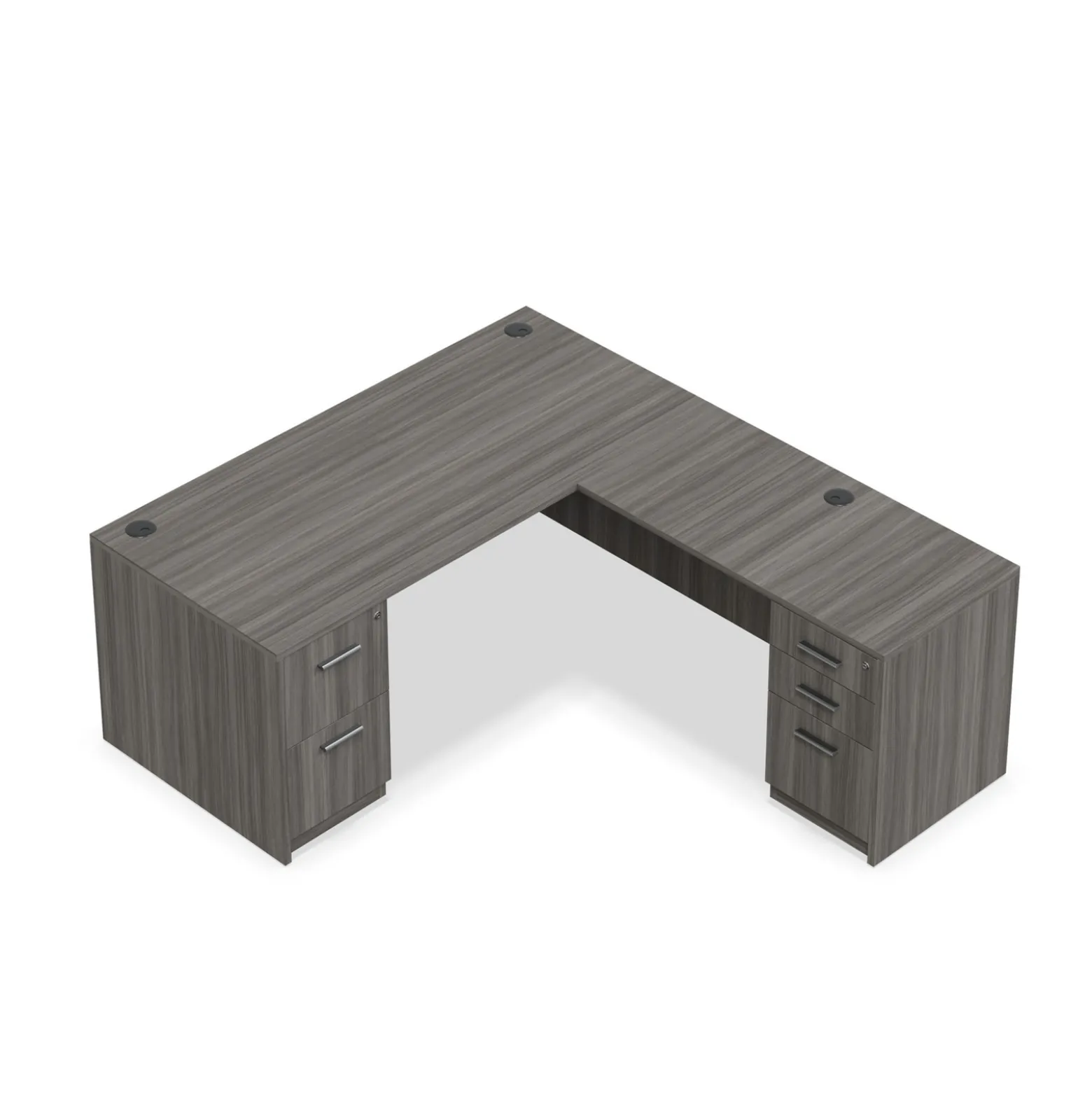 At Work Reversible L-Shaped Desk - 66"W x 78"D