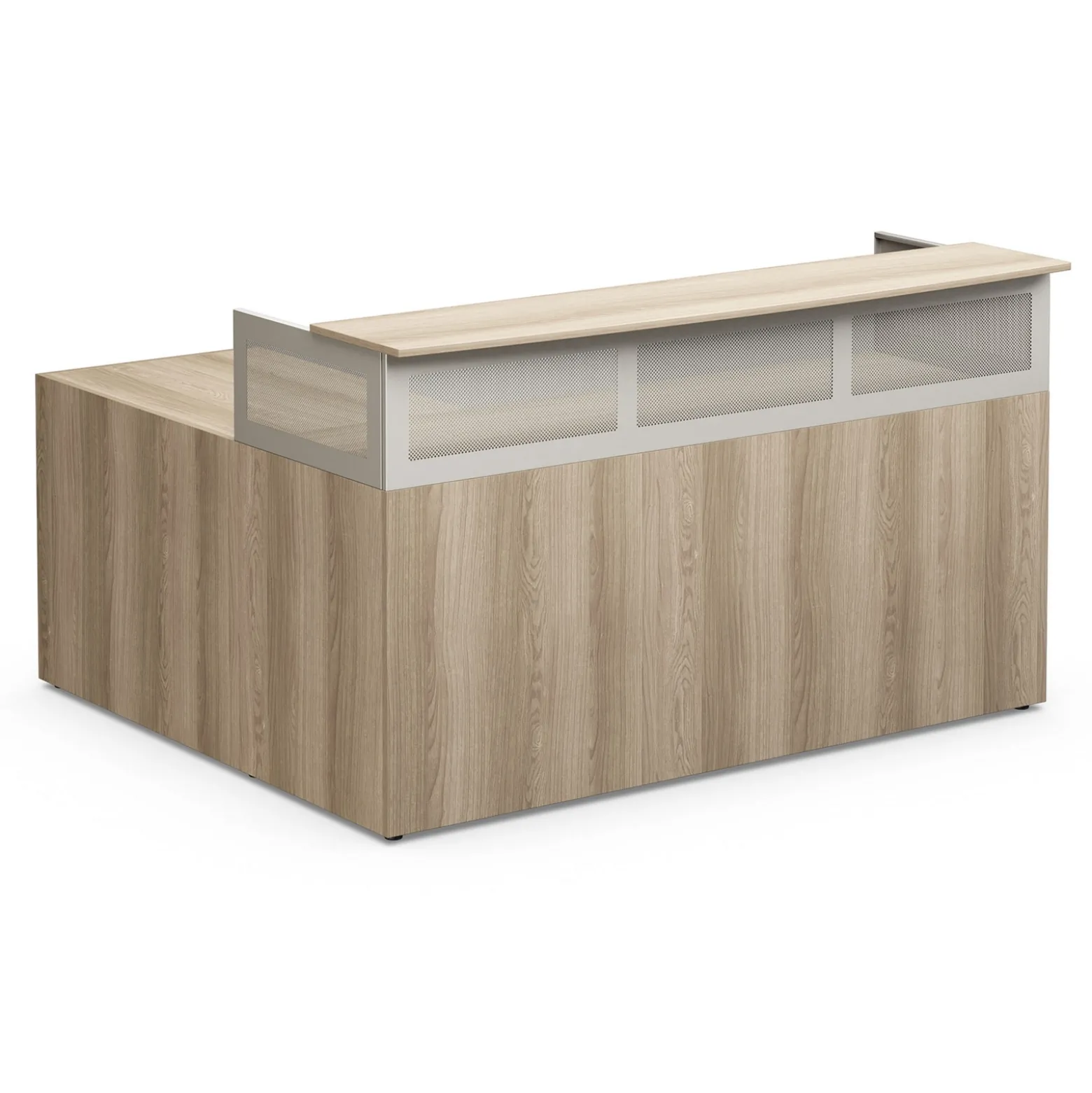 At Work Reversible L-Shaped Reception Desk - 75"W x 66"D