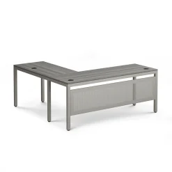 At Work Reversible L-Shaped Desk with Modesty Panel - 72