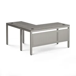 At Work Reversible L-Shaped Desk with Modesty Panel - 72