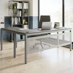 At Work Reversible L-Shaped Desk with Modesty Panel - 72