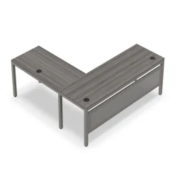 At Work Reversible L-Shaped Desk with Modesty Panel - 72