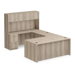 At Work Reversible U-Shaped Desk - 71"W x 107"D
