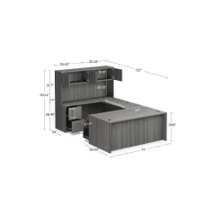 At Work Reversible U-Shaped Desk - 71