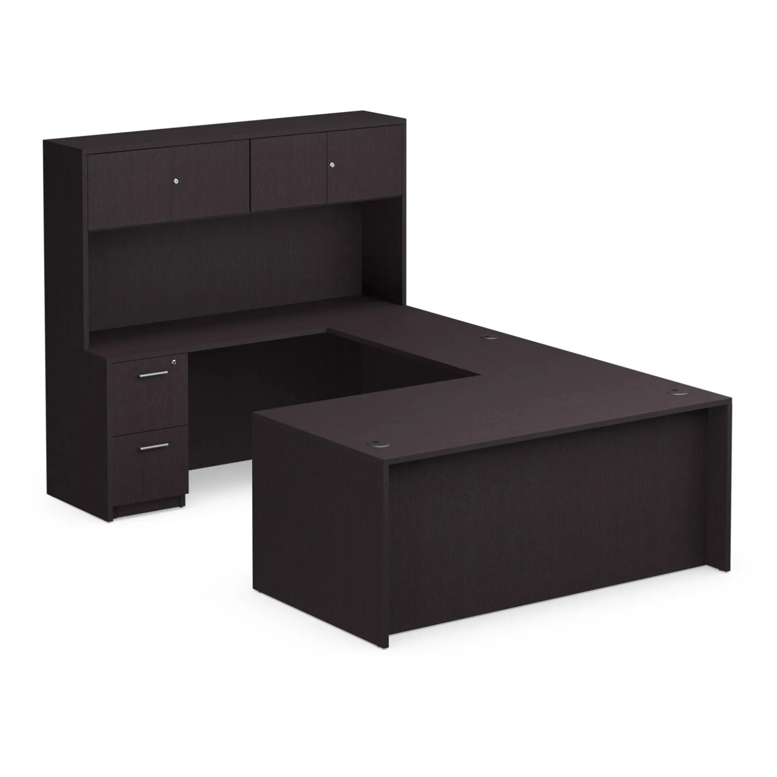 At Work Reversible U-Shaped Desk - 71"W x 107"D