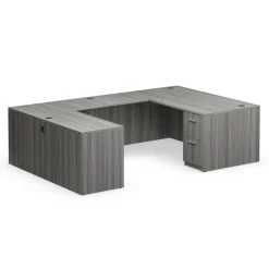 At Work Reversible U-Shaped Desk - 71"W x 107"D