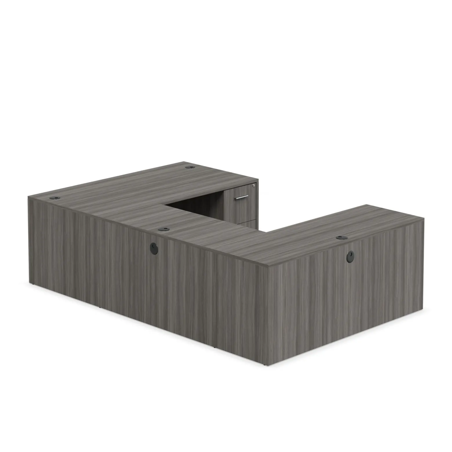 At Work Reversible U-Shaped Desk - 71"W x 107"D