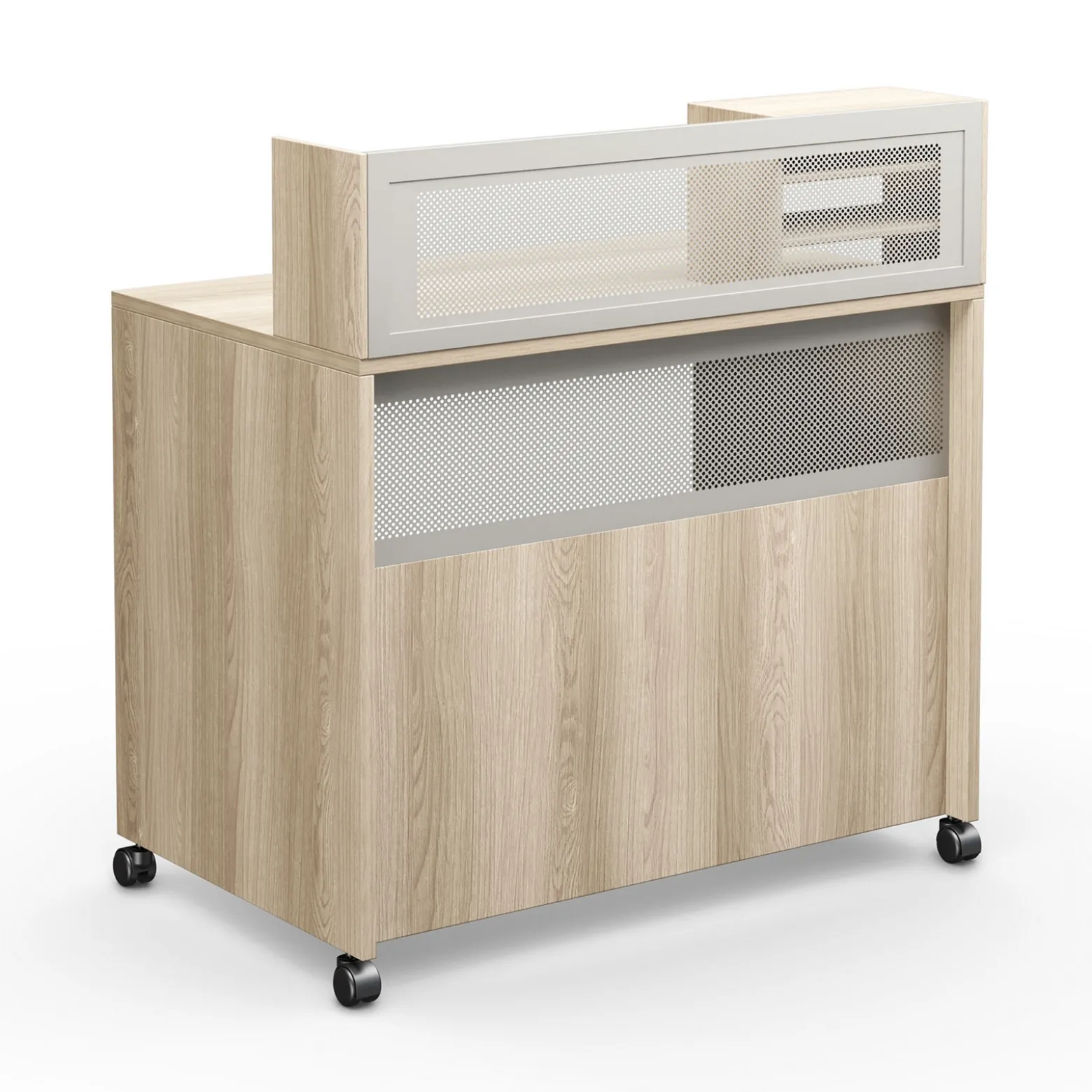 At Work Standing Height Mobile Reception Desk - 48"W x 30"D