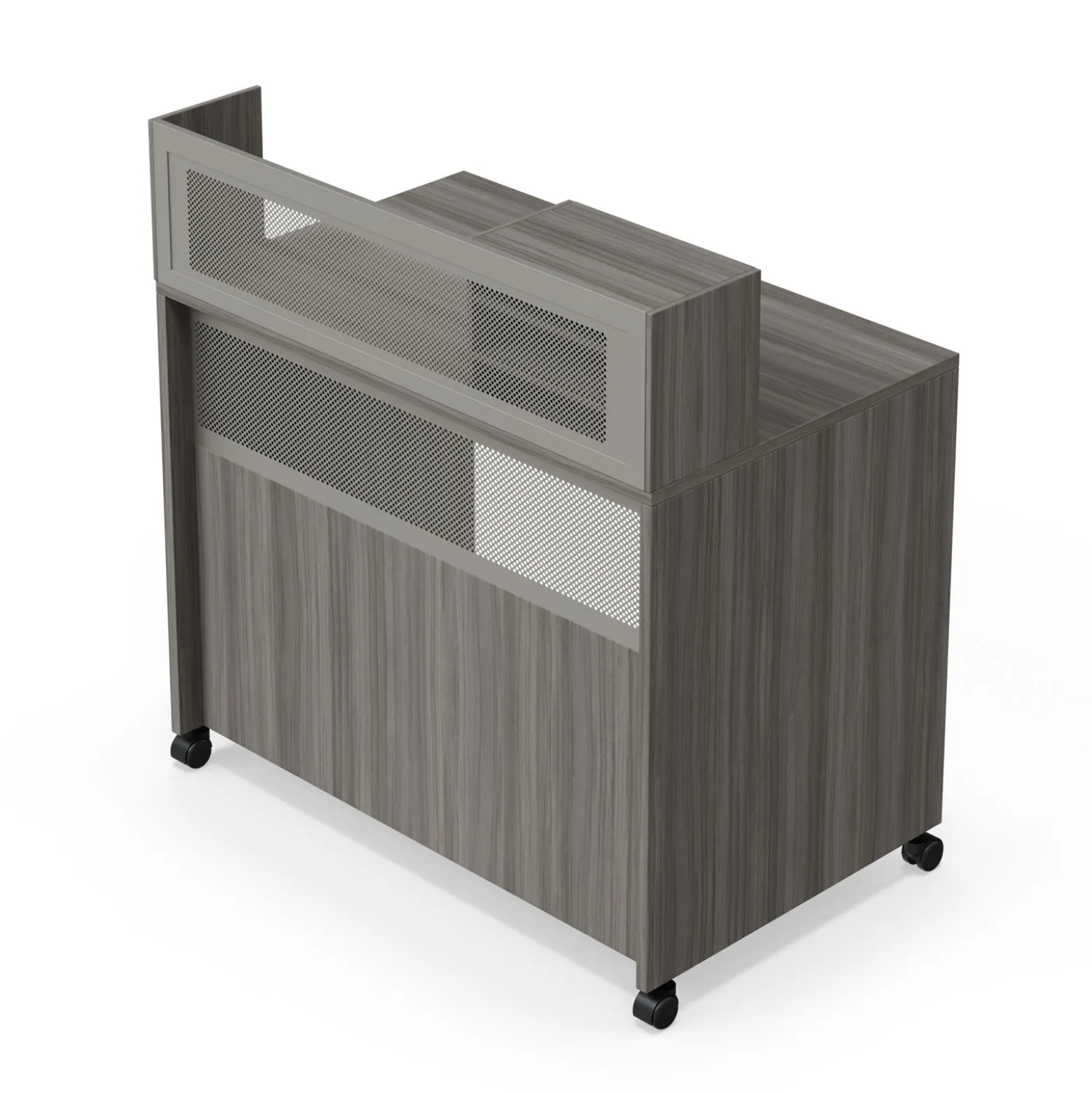 At Work Standing Height Mobile Reception Desk - 48"W x 30"D