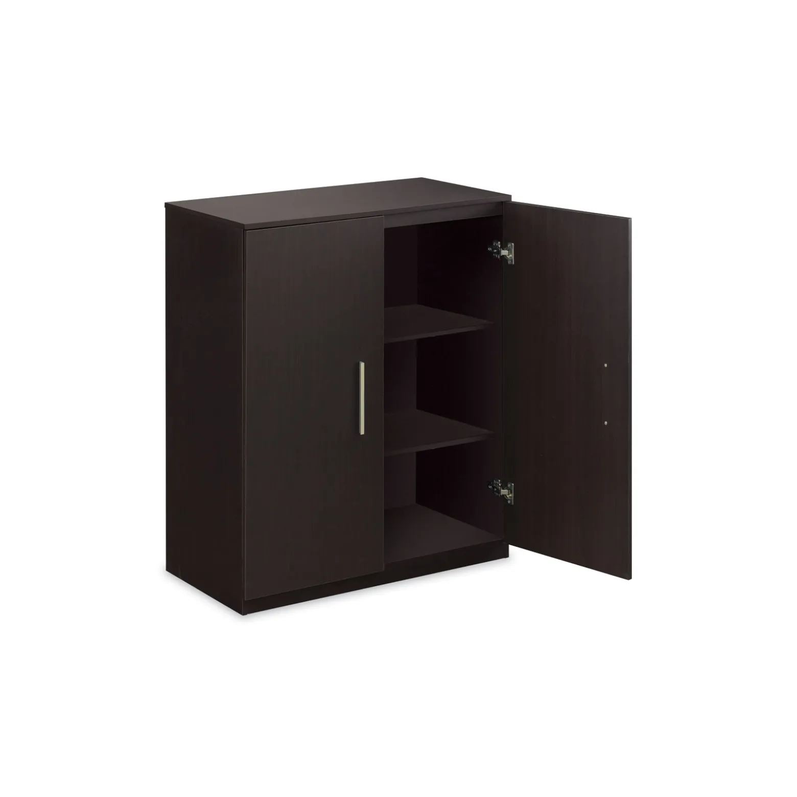 At Work Storage Cabinet with Wood Doors - 36"W x 19"D