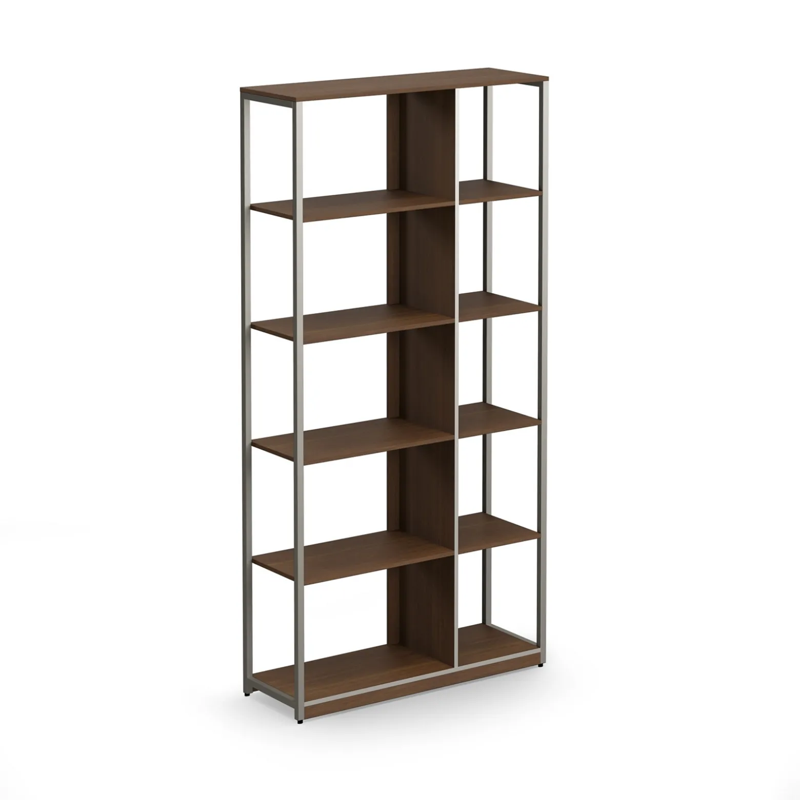 At Work Ten Compartment Bookcase - 36"W x 12"D x 72"H