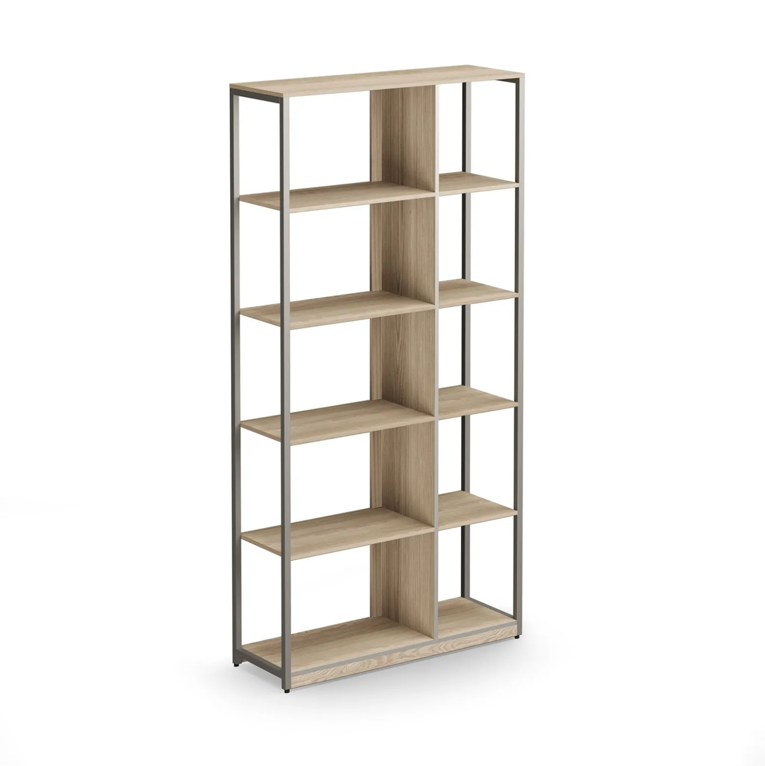 At Work Ten Compartment Bookcase - 36"W x 12"D x 72"H