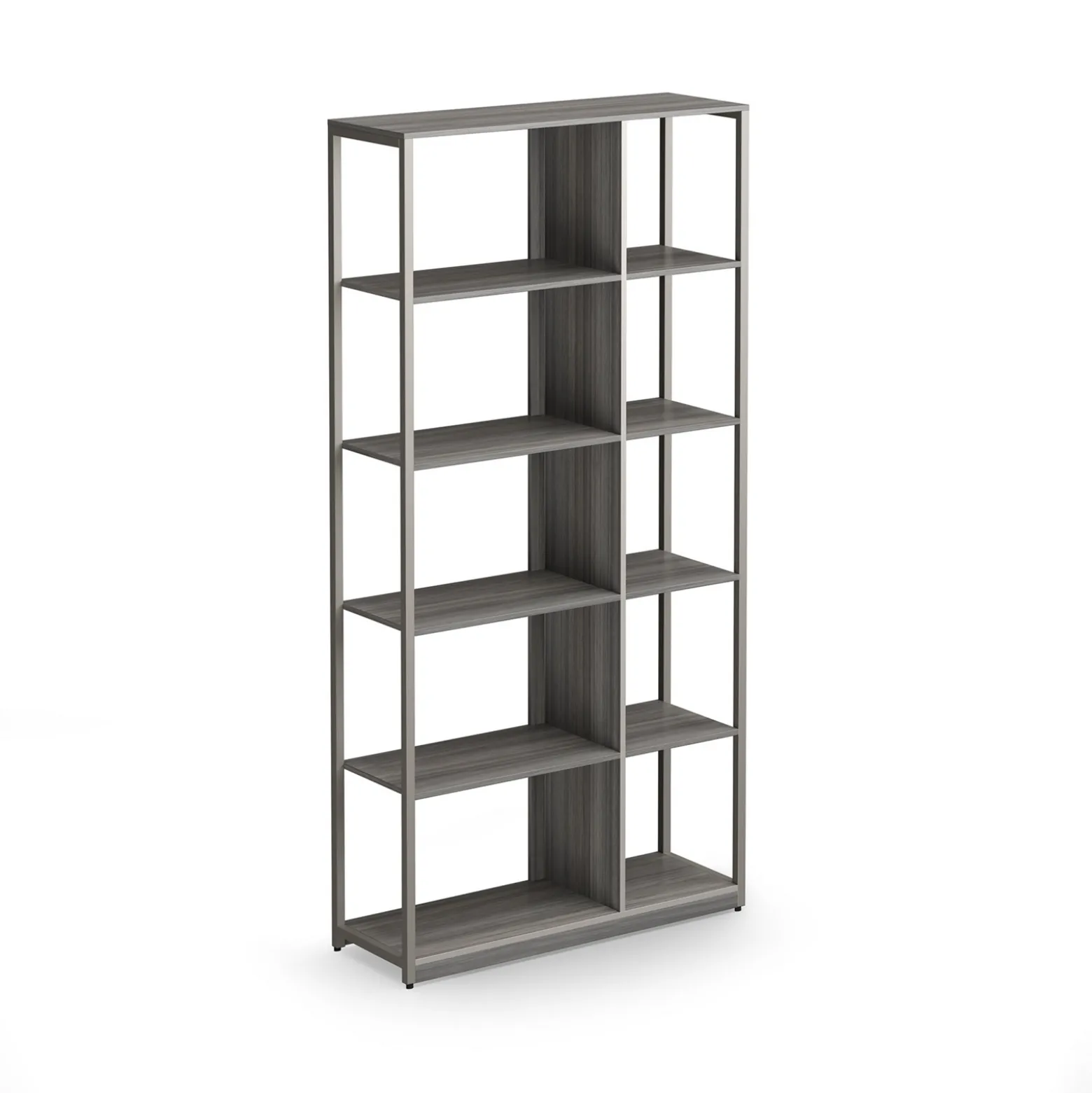At Work Ten Compartment Bookcase - 36"W x 12"D x 72"H