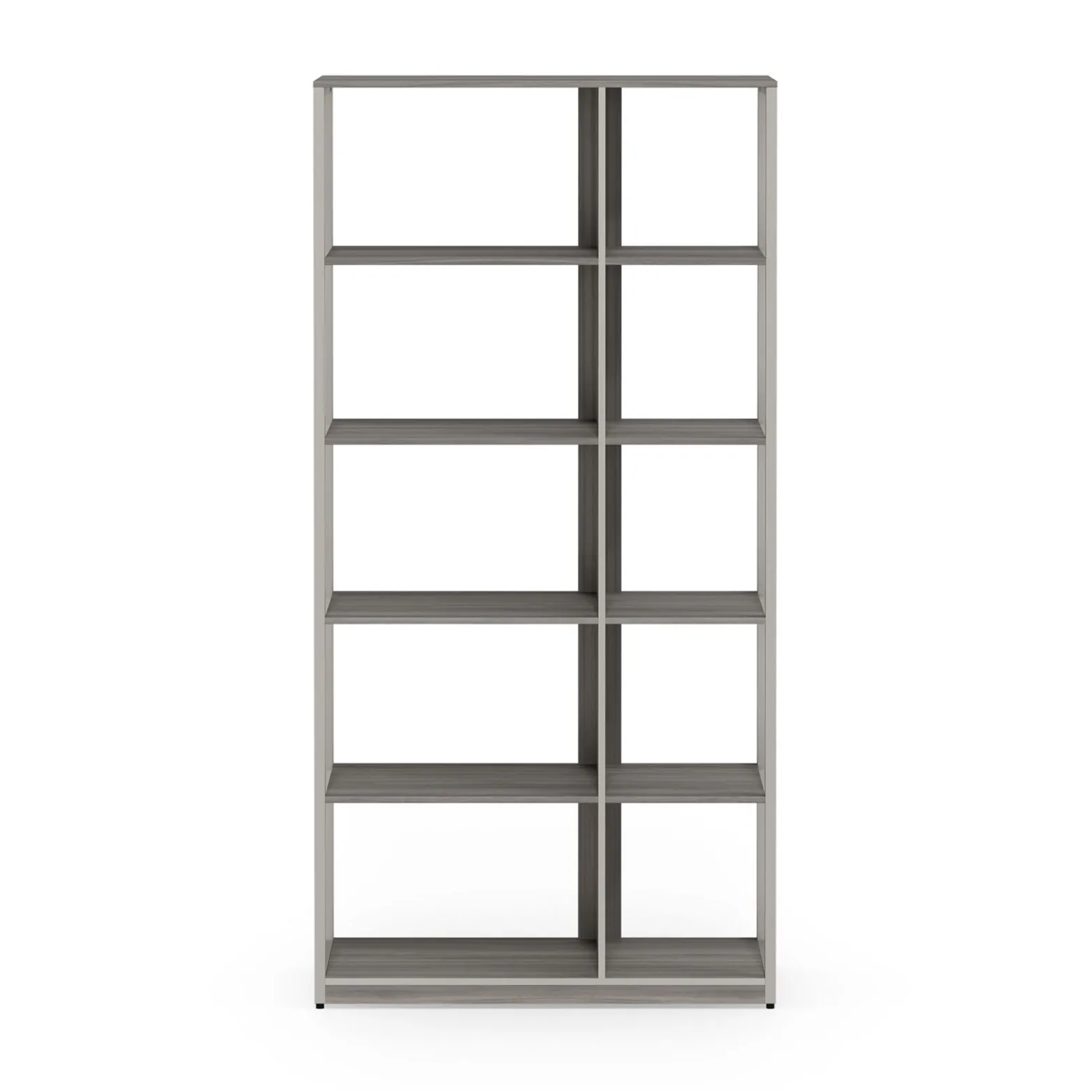 At Work Ten Compartment Bookcase - 36"W x 12"D x 72"H