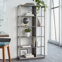 At Work Ten Compartment Bookcase - 36