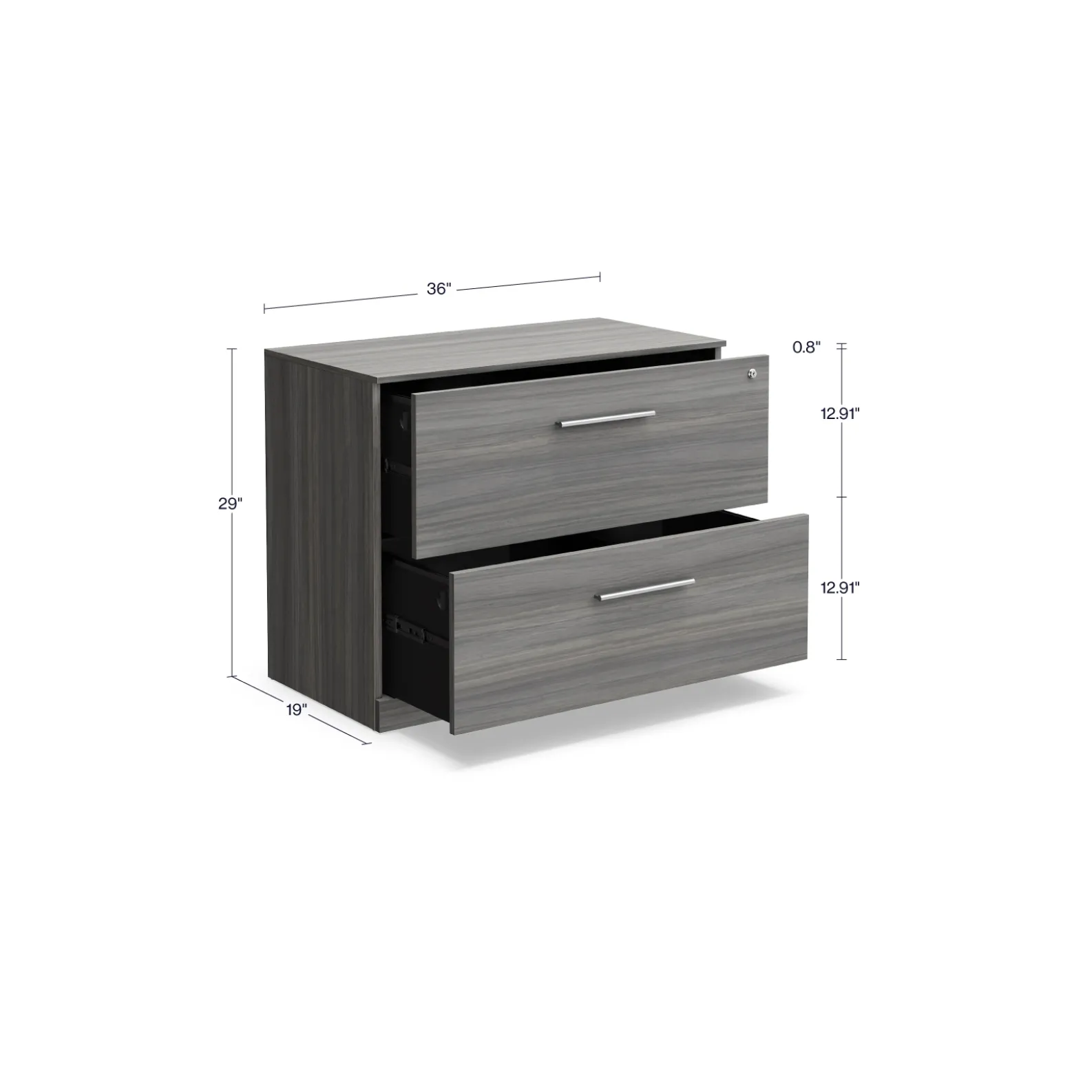 At Work Two Drawer Lateral File - 36"W x 19"D