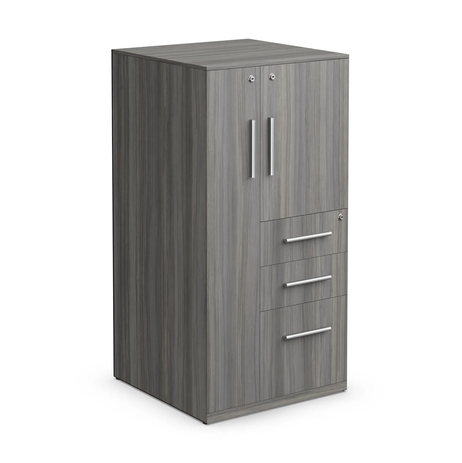 At Work Wardrobe Storage Cabinet with Left Door - 24"W x 24"D x 48"H