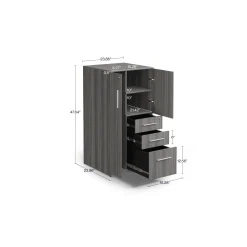 At Work Wardrobe Storage Cabinet with Left Door - 24